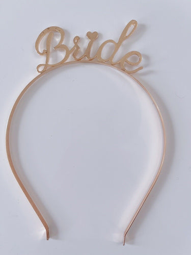 Hen's night Heart Bride to be Wedding Party Tiara Crown headband Hair Band hoop