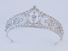 Elegant Retro Silver Cubic zircon Crystal Tiara – Bridal & Prom Rhinestone crown for Women