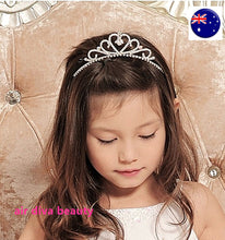 Girls Kid Bridal Bridemaid Princess Crystal Birthday Hair Crown Head band Tiara