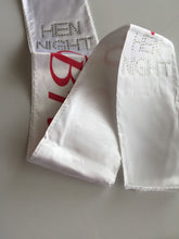 Women Lady Hen's night Party Wedding White Bride to be Bridal Sash AU STOCK