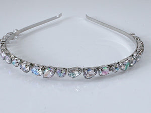 Women Silver Rhinestone Hair Band Headband Hoop Tiara Crown headpiece