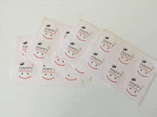 4PCS Happy Birthday Face Gift Wrap Stickers Kids Party Favor Art Craft Project