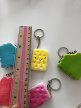 2 Slow rising Scent Biscuit Cookie Squishie Squish Keyring Squeeze toy Strap