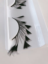 Women long Black Feather Mermaid Peacock Party Fake False Eyelashes Eye lashes