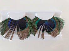 Women Peacock Feather Dance Prom Party Volume Fake False Eyelashes Eye lashes