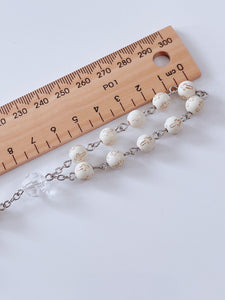 Christening Baptism Cross Angel Rosary Bracelet Beads Wrist band Favors Gift