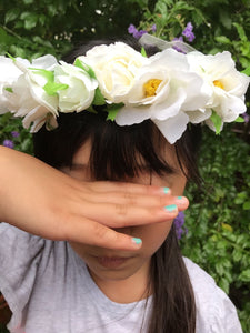 Women Girl Flower Fairy Party Wedding Beach Tiara Crown hair headband Garland