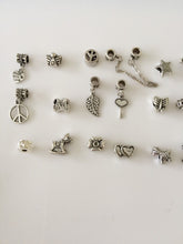 20PC Women Girl Baby antique Silver Look DIY Craft beads for Charm bracelet