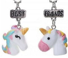 Girl Children BFF Pony Unicorn Pony Best Friend Resin Pendant Necklace Gift her