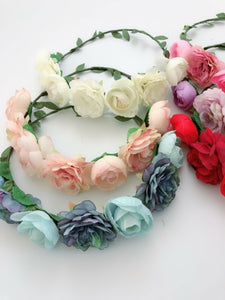 Women Flower Girl Boho BOHEMIA Party Leaf Crown hair headband Garland Wreath