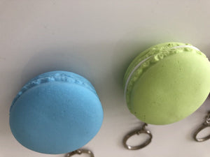 2x Slow rising Macaroon Macaron Keyring Squeeze toy Strap Novelty gift