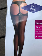 Women Lady Hot Sexy Foreplay Open Bum Bottom Black Sheer Pantyhose Stockings