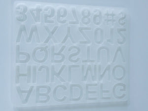 Number $ # ABC Alphabet Letter DIY Craft Silicone Mold Resin Moulds Decorating