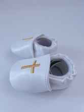 Baby Boy Girl White Christening Cross Wedding Formal Party Synth Leather Shoes