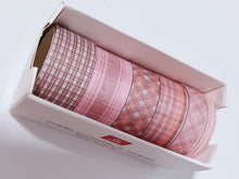 AU 6 Roll Check Grid Sticky Washi Tape Papers Scrapbooking Journal Note Stickers