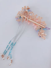 Women Han Tang Oriental Retro Fairy Butterfly Lace hair Clips Accessory Tassel