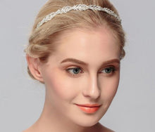 Women Gold Wedding Leaf Crystal Hair Band Headband Hoop Tiara Crown headpiece