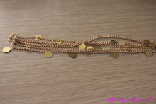 Women Gold color Metal Bohemian Belly Dance party Hair Head Cuff Headband Chain