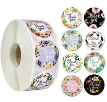 50x Business Gift Wrapping Wedding Birthday Flower Thank you Stickers Labels