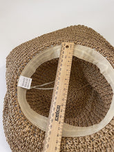 Women Khaki Brown Medium Brim Holiday Summer Beach Straw Floppy Sun Hat