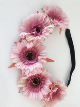 Women Girl flower Red Pink Daisy wedding Party Hair Elastic Headband Garland