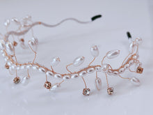 Women Bride Rice Pearl Bead Party Head Hair Band Headband Tiara Hoop Fascinator