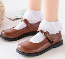 Women Girl Embroidery Pure White Ankle Ruffle Frilly Short Lace Cotton Socks Bow