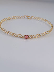 Women Celtic Simple Queen Gold color Gem Crown Tiara Hair Head Band Circlet