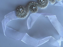 Women Lady White Wedding Bride Crystal Embroidery lace Hair head Headband Prop