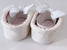 Baby Shower Girls Children Kids Christening White Bow Crib Dress Shoes Photo