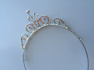 Girls Kids Crystal Bling Princess wedding Bridemaid Tiara Crown Hair headband