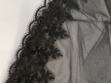 Women Wedding 140cm Halloween head hair Black Trim Lace Party Veil Without Comb