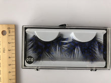 Blue Dot Black Costume Feather Exaggerated Party Fake False Eyelashes Eye lashes