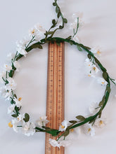 Women Simple White Little Flower Halo Boho Hair Headband Tiara Garland Leaf