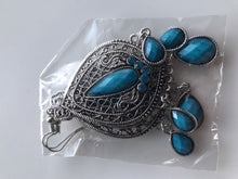 Women Vintage Retro Boho Blue Bohemian Party Ethic Earrings Ear Hook Drop Dangle