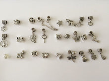 20PC Women Girl Baby antique Silver Look DIY Craft beads for Charm bracelet