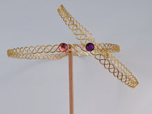 Women Celtic Simple Queen Gold color Gem Crown Tiara Hair Head Band Circlet
