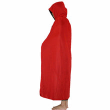 Woman Girl Boy Halloween Cape Cloak Vampire Witch Fancy Costume Black/red 150cm