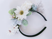 Women White Daisy Flower Girl Hair band head Tiara Crown Hoop garland Fascinator