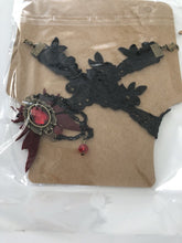 AU Women retro Halloween Vampire Witch Bat Crochet Black choker Short Necklace