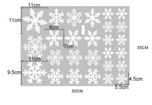 2 Christmas Snow Flakes Snowflake Wall Shop Window Sticker Removable Vinyl Decor