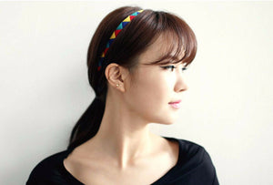 Women Girl colorful Rainbow BOHO Bohemia elastic Hair Retro Hair band Headband