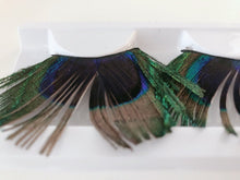 Women Peacock Feather Dance Prom Party Volume Fake False Eyelashes Eye lashes