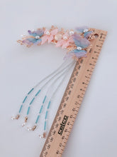 Women Han Tang Oriental Retro Fairy Butterfly Lace hair Clips Accessory Tassel