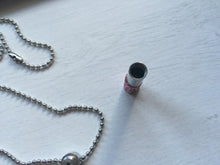 Valentine's Day Lover Gift Heart Love Couple Pill Bottle tube Pendant Necklace