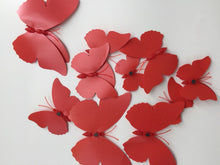 12PC Christmas Wedding Red Butterfly Party Magnetic Home Decorations