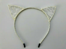 Women Lady Girl Cat Kitty Ears Lace Costume Party Hair head band hoop Headband