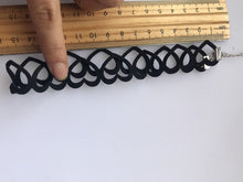 Women Girls Heart shape Synthetic suede leather retro Black Choker Necklace