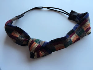 Women Lady girl Crochet check Boho knit Bow knot Hair head band Headband wrap