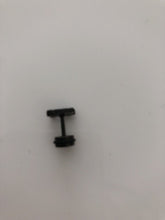 1PIECE Black 316L Stainless Steel Titanium plate M letter alphabet Earring Stud